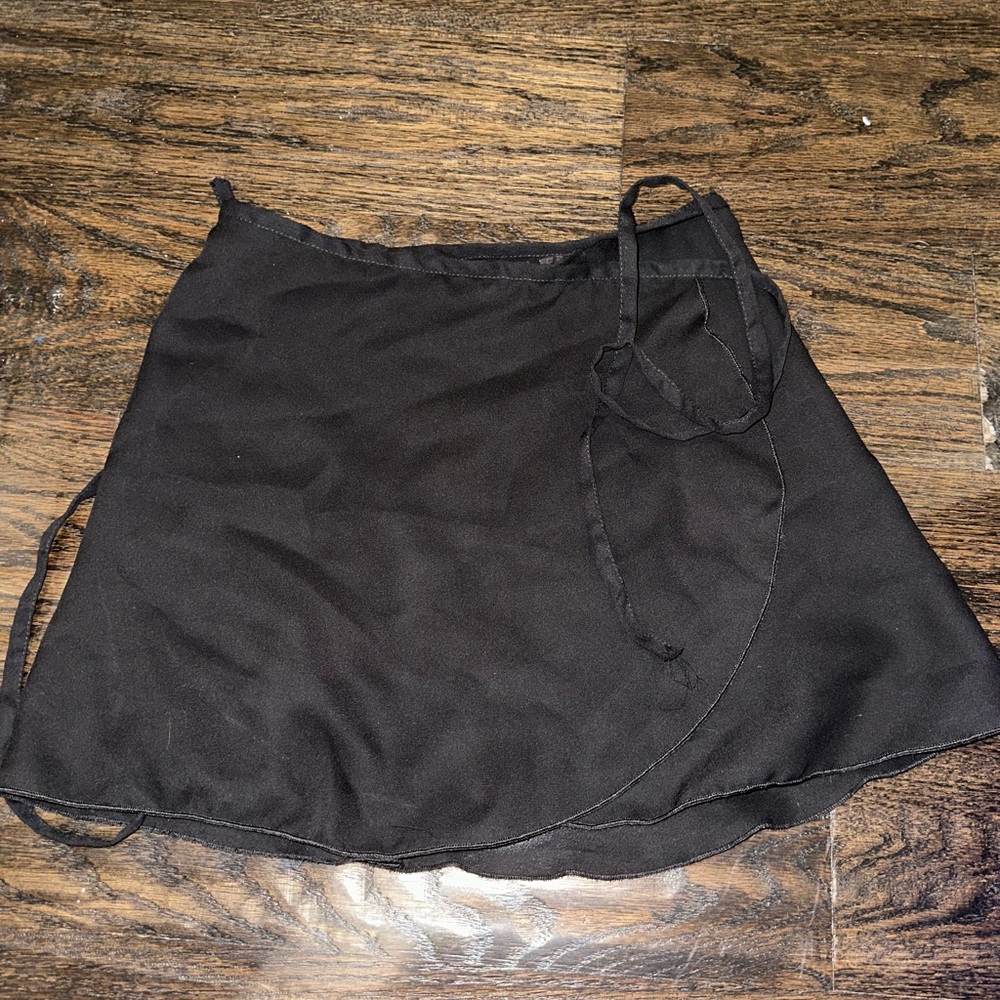 Black Ballet Wrap Skirt